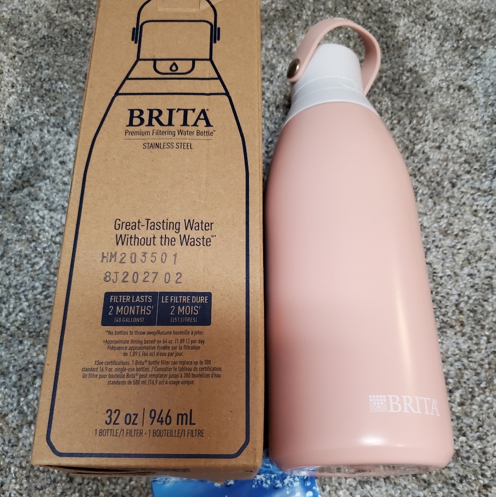Brita premium filtering water bottle stainless steel 32 oz